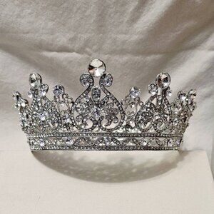 Silver Crown with Crystal Rhinestones - WAS $45.00